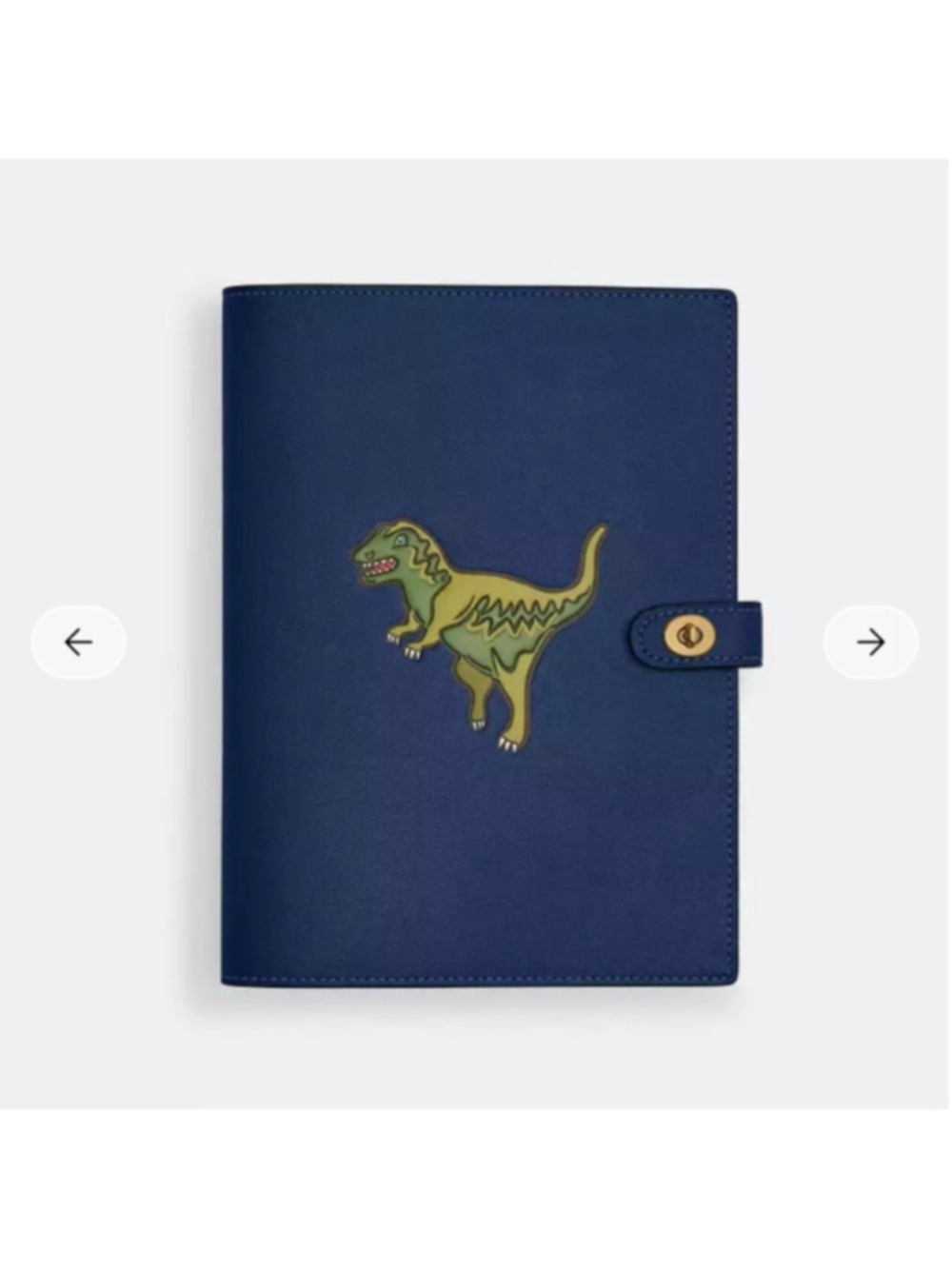 NEW Rexy 10th Birthday Blue Leather Notebook NIB - Picture 2 of 6